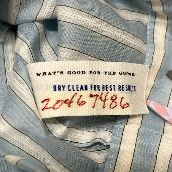 NWT LEIFSDOTTIR Anthropologie Nautical Pinstripe Top Size 6 - Picture 9 of 13